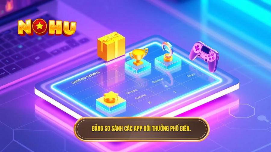 3. Bảng so sánh các app đổi thưởng phổ biến.